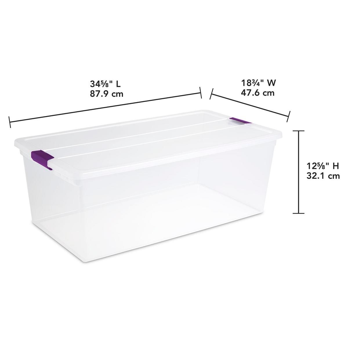 ClearView Storage Box with Latched Lid, 104-L E4A8 - product image 5