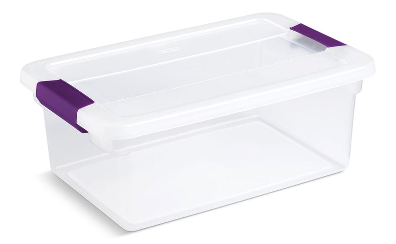 ClearView Storage Box with Latched Lid, 14-L Y2Q7