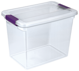 ClearView Storage Box with Latched Lid, 26-L R0T9 - product image 1