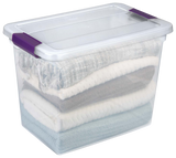 ClearView Storage Box with Latched Lid, 26-L R0T9 - product image 2