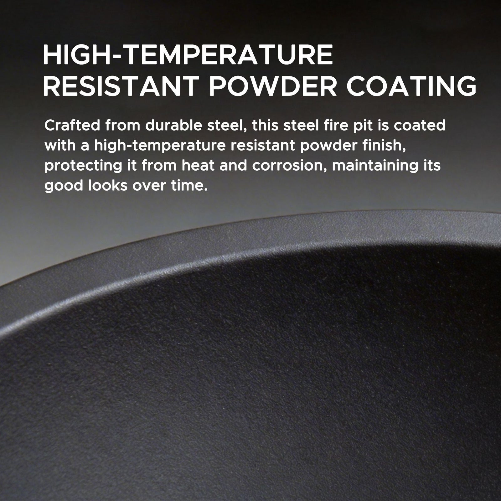 Genesee Round Fire Pit, Black G0V8 - product image 4