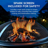 Genesee Round Fire Pit, Black G0V8 - product image 7