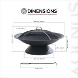 Genesee Round Fire Pit, Black G0V8 - product image 8