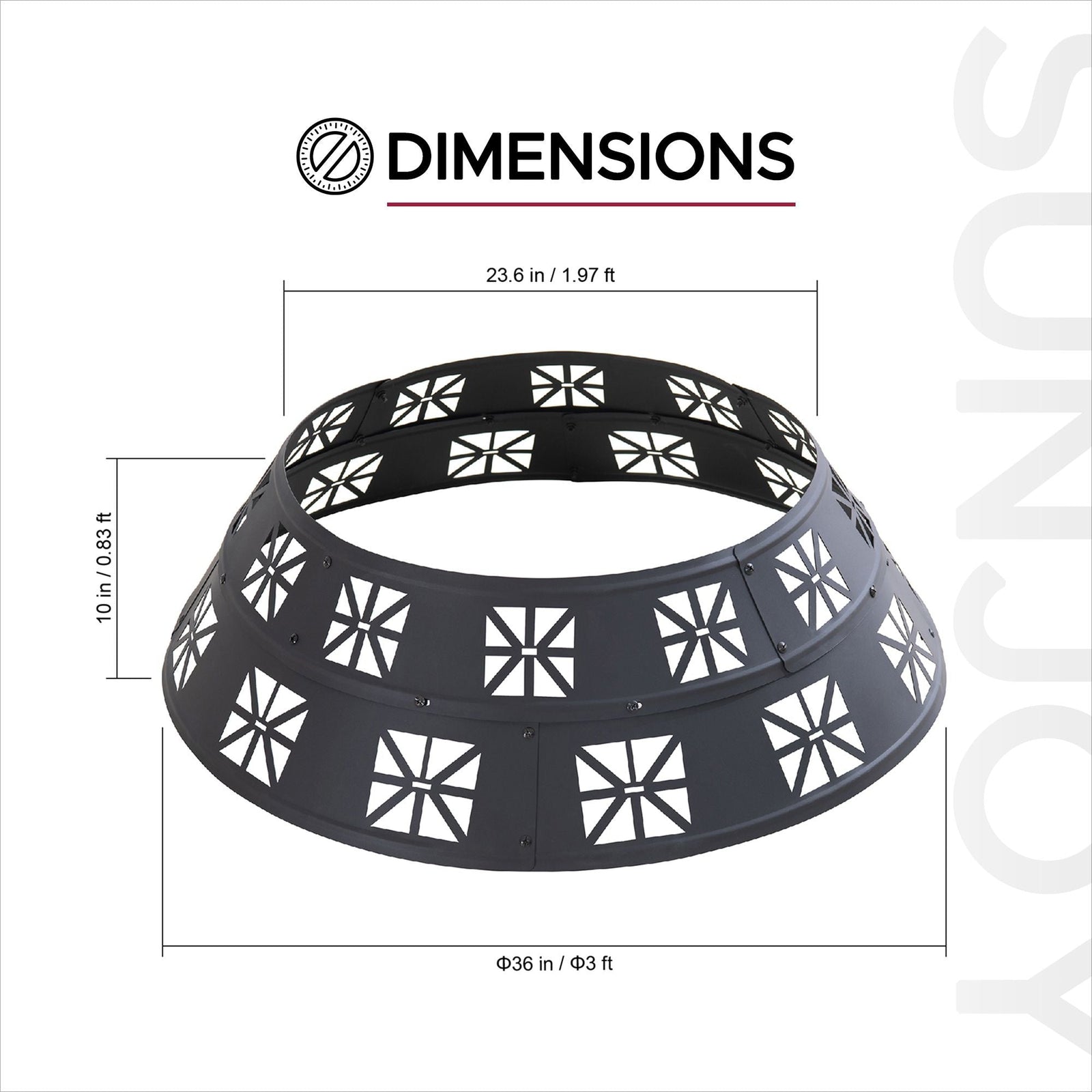 Shelton Fire Ring, Black D3O2 - product image 5