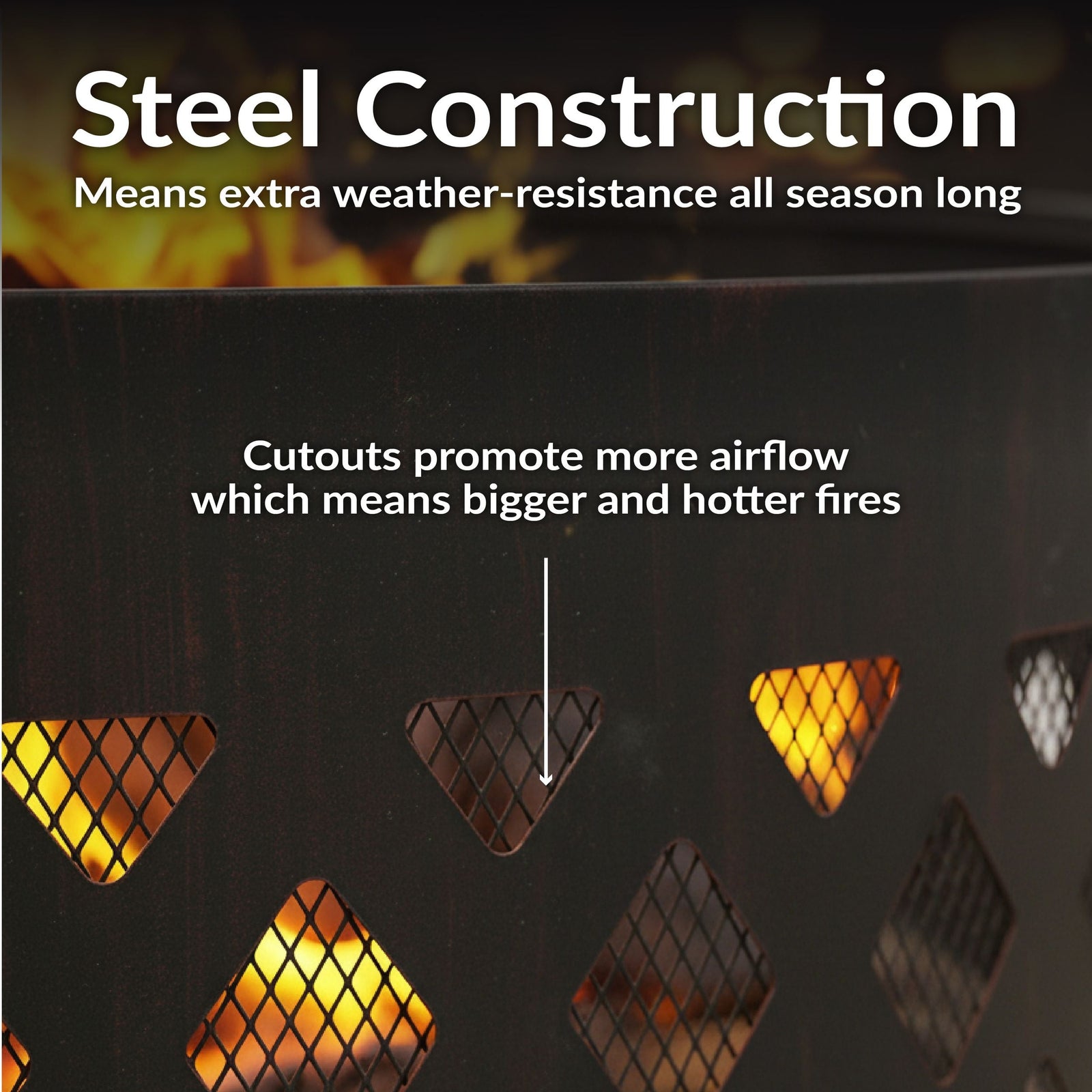 Decor Cut Out Wood-Burning Fire Ring, 36-in W1Y1 - product image 4