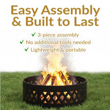 Decor Cut Out Wood-Burning Fire Ring, 36-in W1Y1 - product image 5