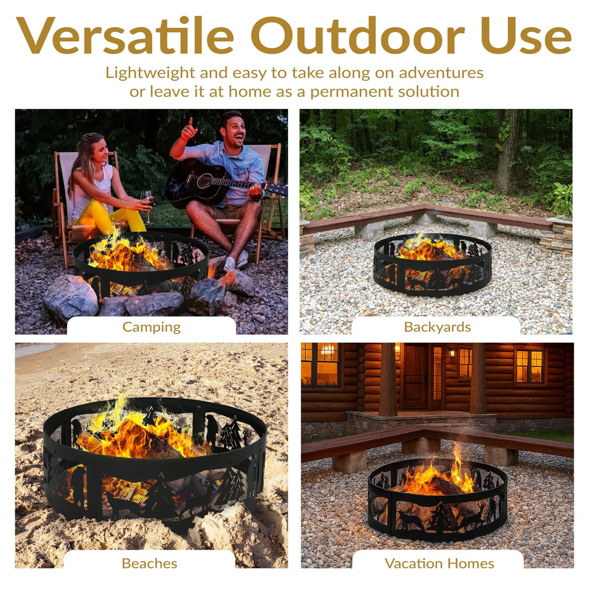 Decor Forest Wilderness Fire Ring, 36-in L2X4 - product image 5