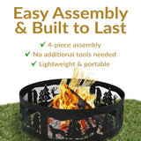 Decor Forest Wilderness Fire Ring, 36-in L2X4 - product image 8