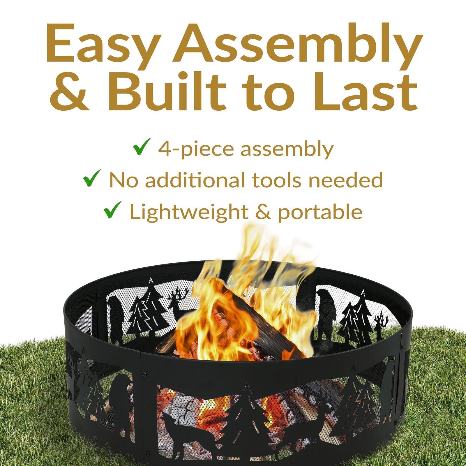 Decor Forest Wilderness Fire Ring, 36-in L2X4 - product image 8