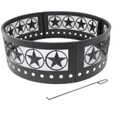 Décor Heavy-Duty Steel Cut Out Campfire Ring, 36-in Q5M2 - product image 1