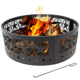 Décor Heavy-Duty Steel Cut Out Campfire Ring, 36-in Q5M2 - product image 2