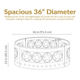 Décor Heavy-Duty Steel Cut Out Campfire Ring, 36-in Q5M2 - product image 5