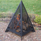 Decor Majestic Pyramid Steel Fire Pit, Black W0B8 - product image 7