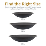 Decor Replacement Fire Pit Bowl, Black, 32-in K6Y6 - product image 6