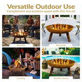Decor Rustic Cast Iron Fire Bowl, 30-in A7S3 - product image 3