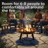 Decor Rustic Cast Iron Fire Bowl, 30-in A7S3 - product image 6