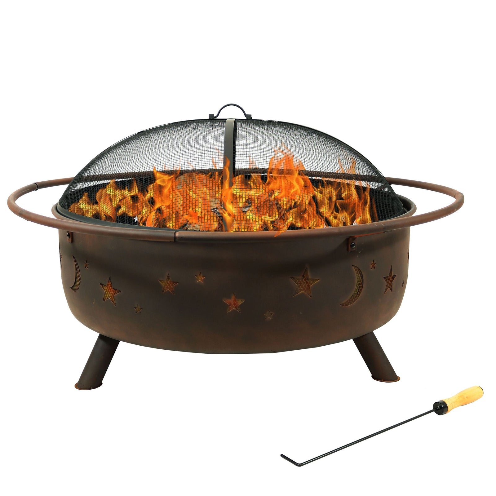 Décor Steel Cosmic Fire Pit, Extra-Large, 42-in Z3B2 - product image 3