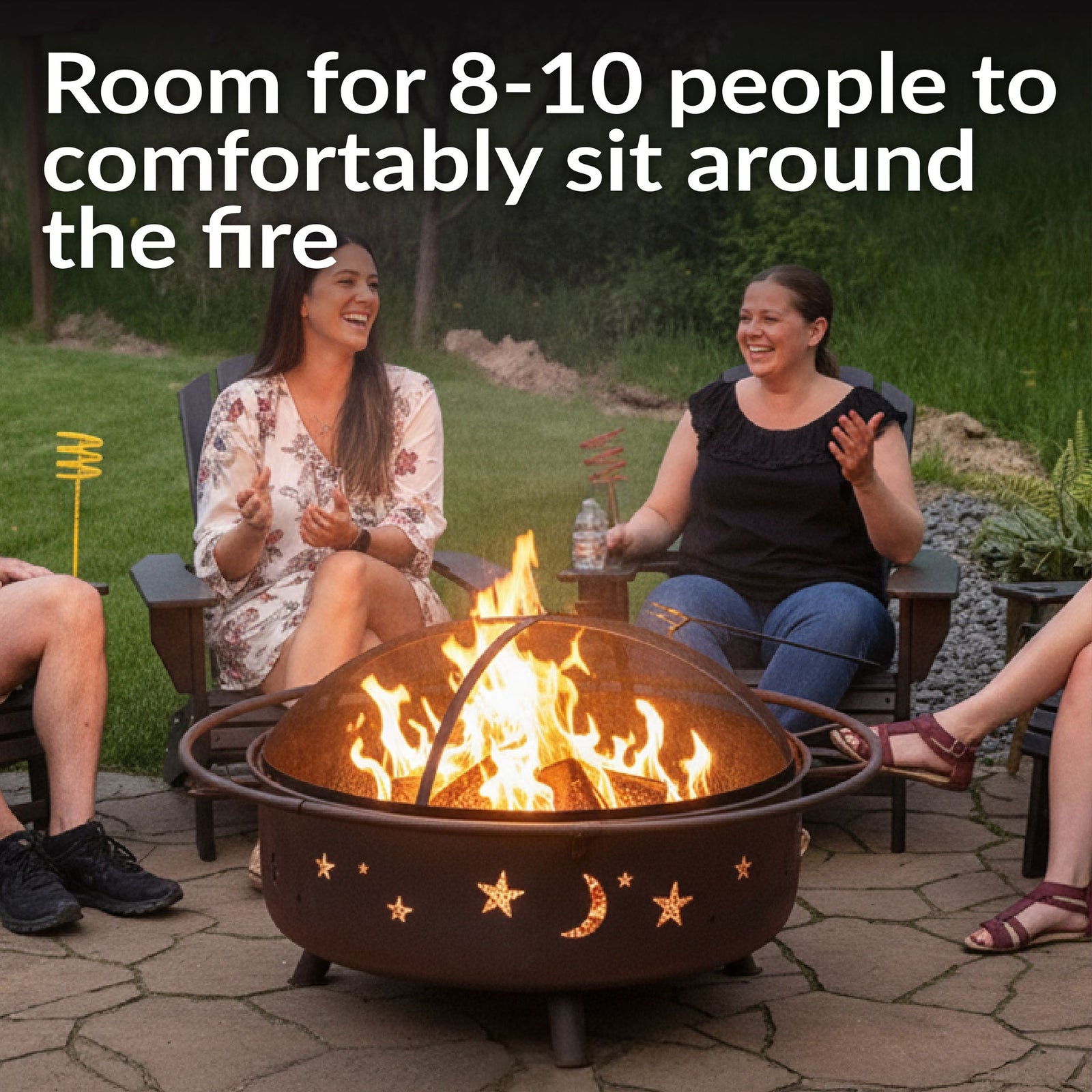 Décor Steel Cosmic Fire Pit, Extra-Large, 42-in Z3B2 - product image 7