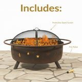 Décor Steel Cosmic Fire Pit, Extra-Large, 42-in J1D1 - product image 8
