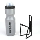 Wide Mouth Self-Sealing Bike Water Bottle withCage/Holder, BPA Free, Silver, 21-oz P5W4 - product image 1