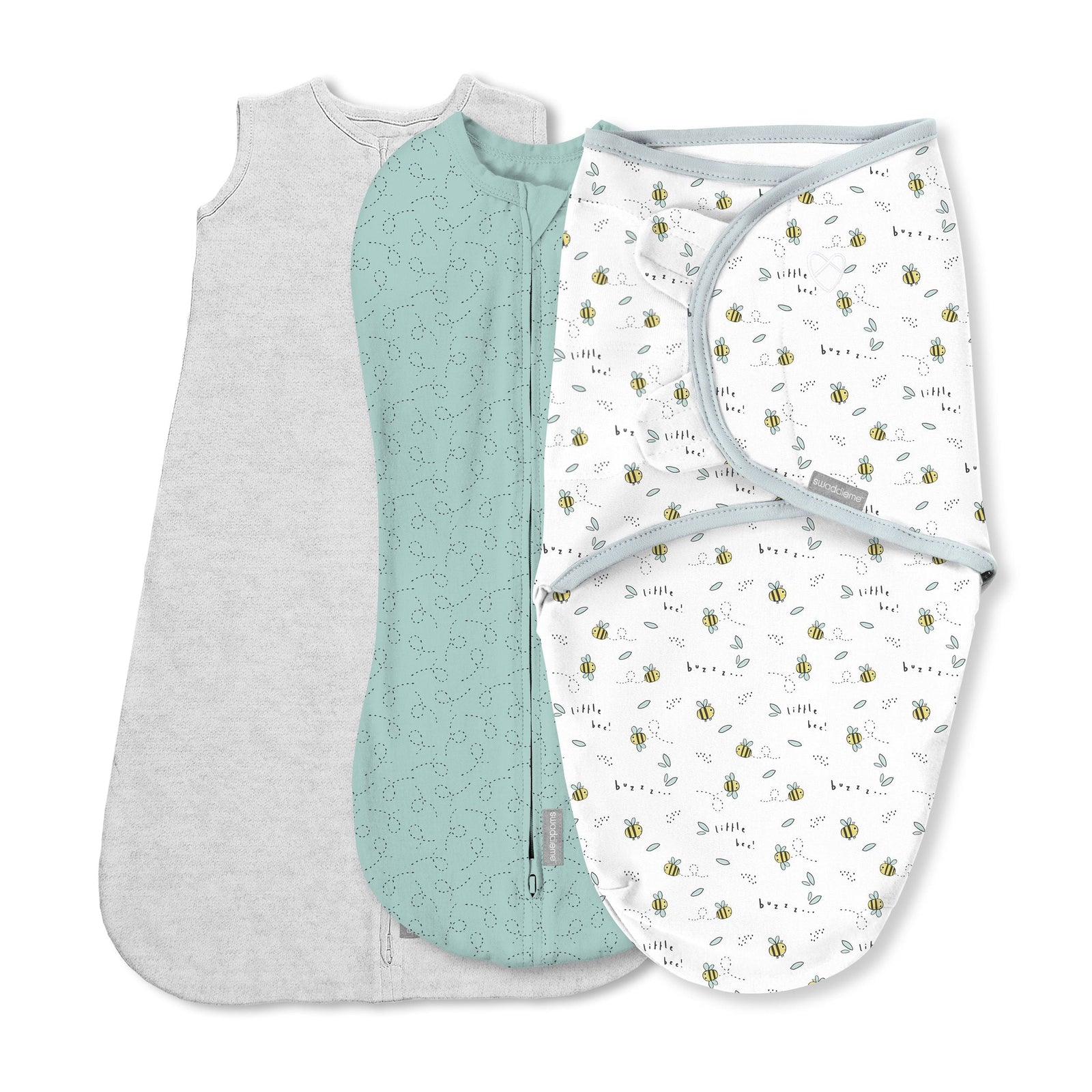 Comfort Easy Change Swaddle, Little Bees, Small/Medium, 3-pk P0P5 - product image 1