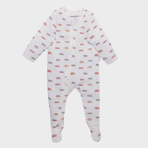 The Elk Baby Camping Print Premium Organic Cotton Zippy, Various Sizes L2D8