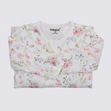 The Elk Baby Floral Print Premium Organic Cotton Play and Grow Rib Foot Zippy, Various Sizes Q6T0 - product image 1