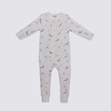 The Elk Baby Racoon Print Premium Organic Cotton Play and Grow Rib Foot Zippy, Various Sizes P2E8 - product image 1