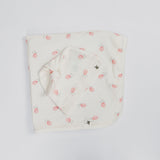 The Elk Baby Tulip Print Premium Organic Cotton Blanket and Beanie Set B6U5 - product image 1