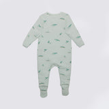 The Elk Baby Whale Print Premium Organic Cotton Play and Grow Zippy, Various Sizes Y4D3 - product image 1