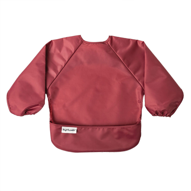 Twinkle Mess-Proof Apron Bibs, Rose Burgundy, 2-pk T3Y7