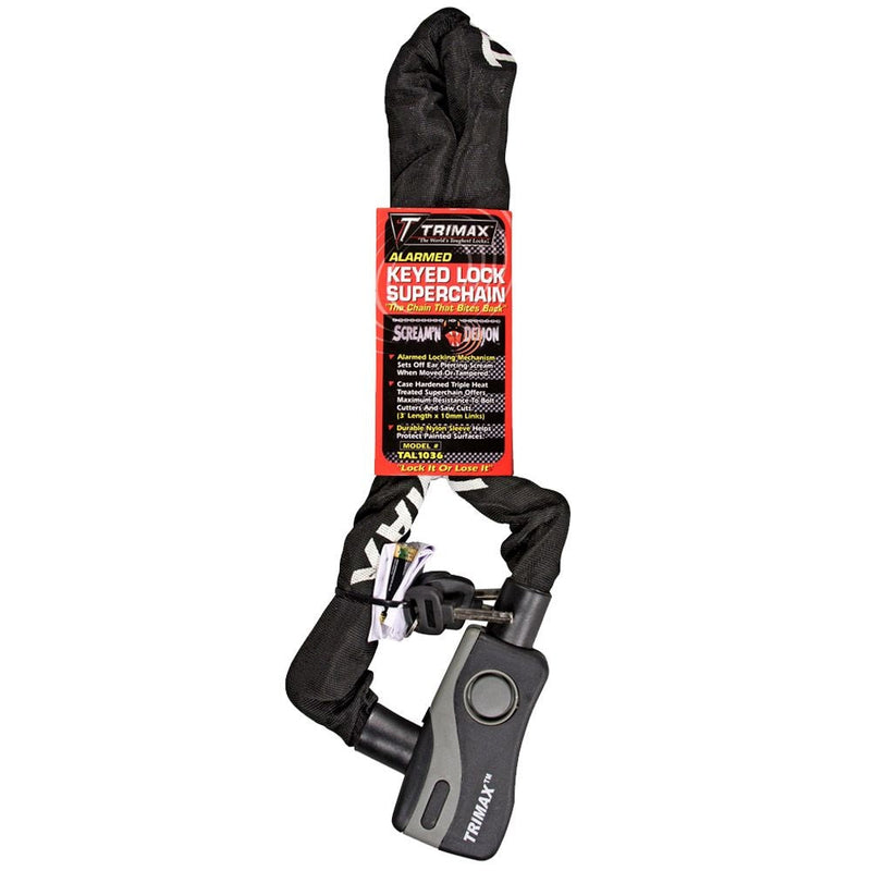 36-in Alarmed Lock with Thex Superchain, Corrosion- resistant P2B3