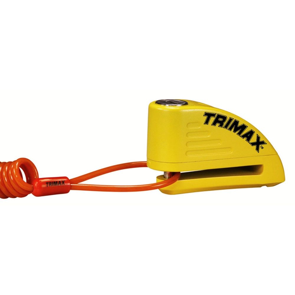 Alarmed Disc Lock with 8mm Pin, Yellow with Pouch & Cable C1K0 - product image 1