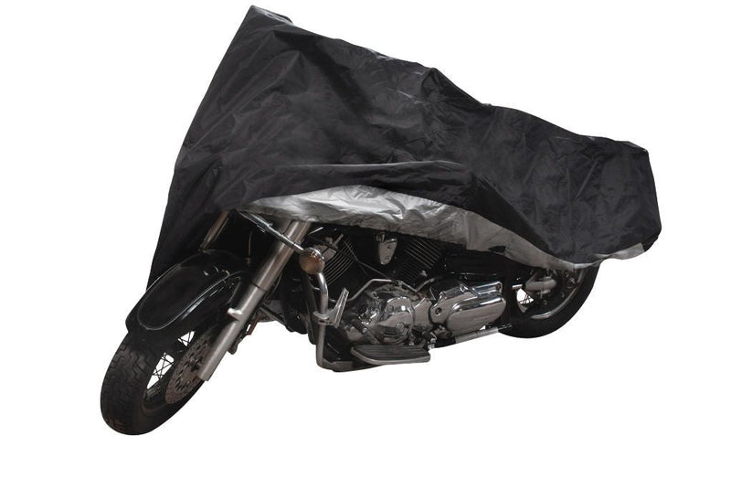 Premium Polyester Motorcycle Cover, Black, Large T6S1