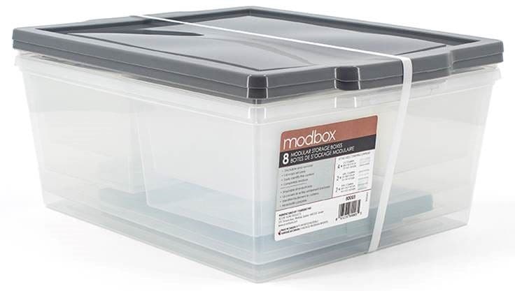 Store Modbox Modular Storage Bin with Lid, 8-pk C2V2 - product image 4
