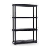 4-Shelf Resin Storage/Shelving Unit, 36 x 14 x 54.5-in, Black L3I6 - product image 1