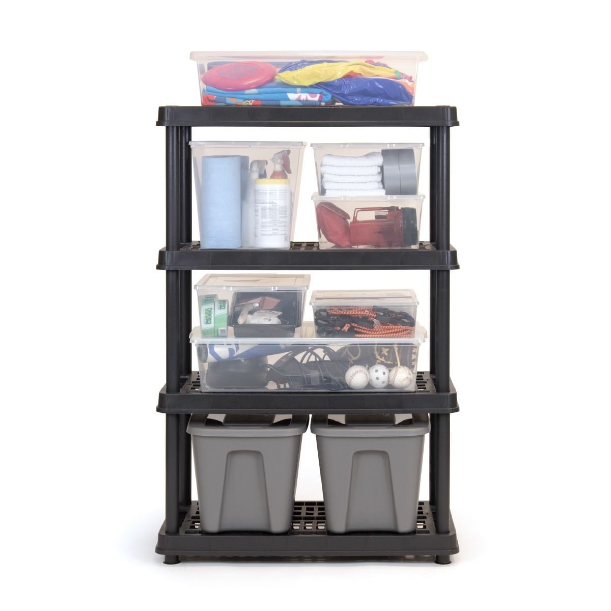 4-Shelf Resin/Plastic Storage Rack/Shelving Unit, 36 x 18 x 54-in I1Q8 - product image 3