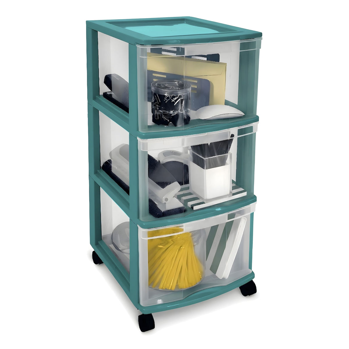 Type A 3-Drawer Storage Tower, Green V0Y3 - product image 2