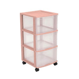 Type A 3-Drawer Storage Tower, Pink S2S9 - product image 1