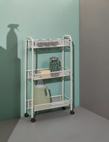 type A 3-Tier Mesh Wire Slim Storage Cart S8T4 - product image 5