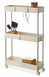 type A 3-Tier Slim Storage Cart, Lockable Wheels J1H9 - product image 2