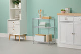 Type A 3-Tier Storage Rack, No Tool Assembly, Chrome Y9X8 - product image 2