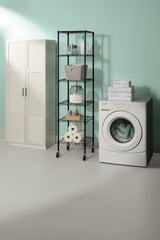 Type A 6-Tier Slim Small Space Storage Rack with Adjustable Shelves, No Tool Assembly H9K8 - product image 2