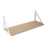 type A Align Floating Dual Bracket Shelf Kit, Oak, 8 x 24-in A6G9 - product image 1