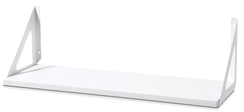 type A Align Floating Dual Bracket Shelf Kit, White, 8 x 24-in T2N0