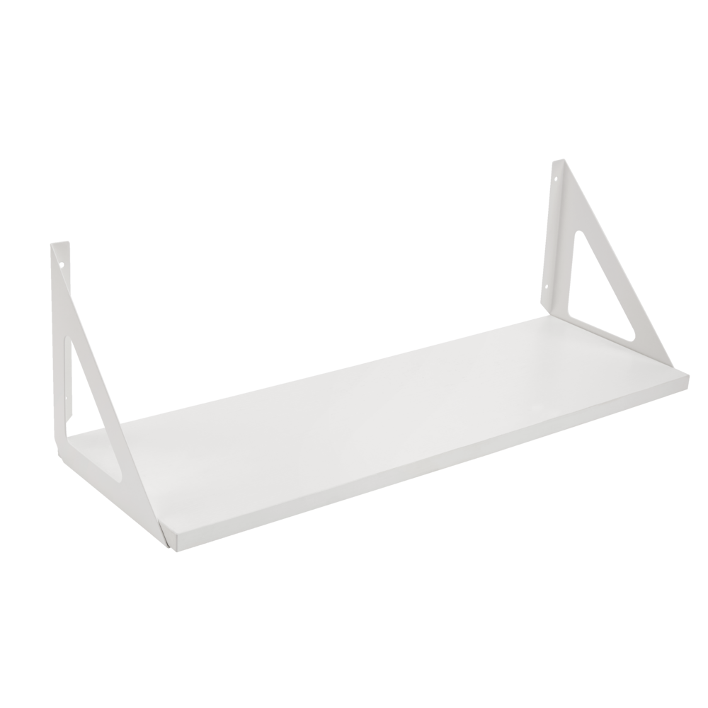 type A Align Floating Dual Bracket Shelf Kit, White, 8 x 24-in Z8H9 - product image 3