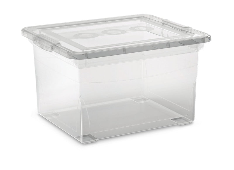 type A Clarity Transparent Filing Box with Lid, 32-L P7Z4