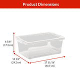 type A Clarity Transparent Storage Box with Lid, 15-L M8D6 - product image 7
