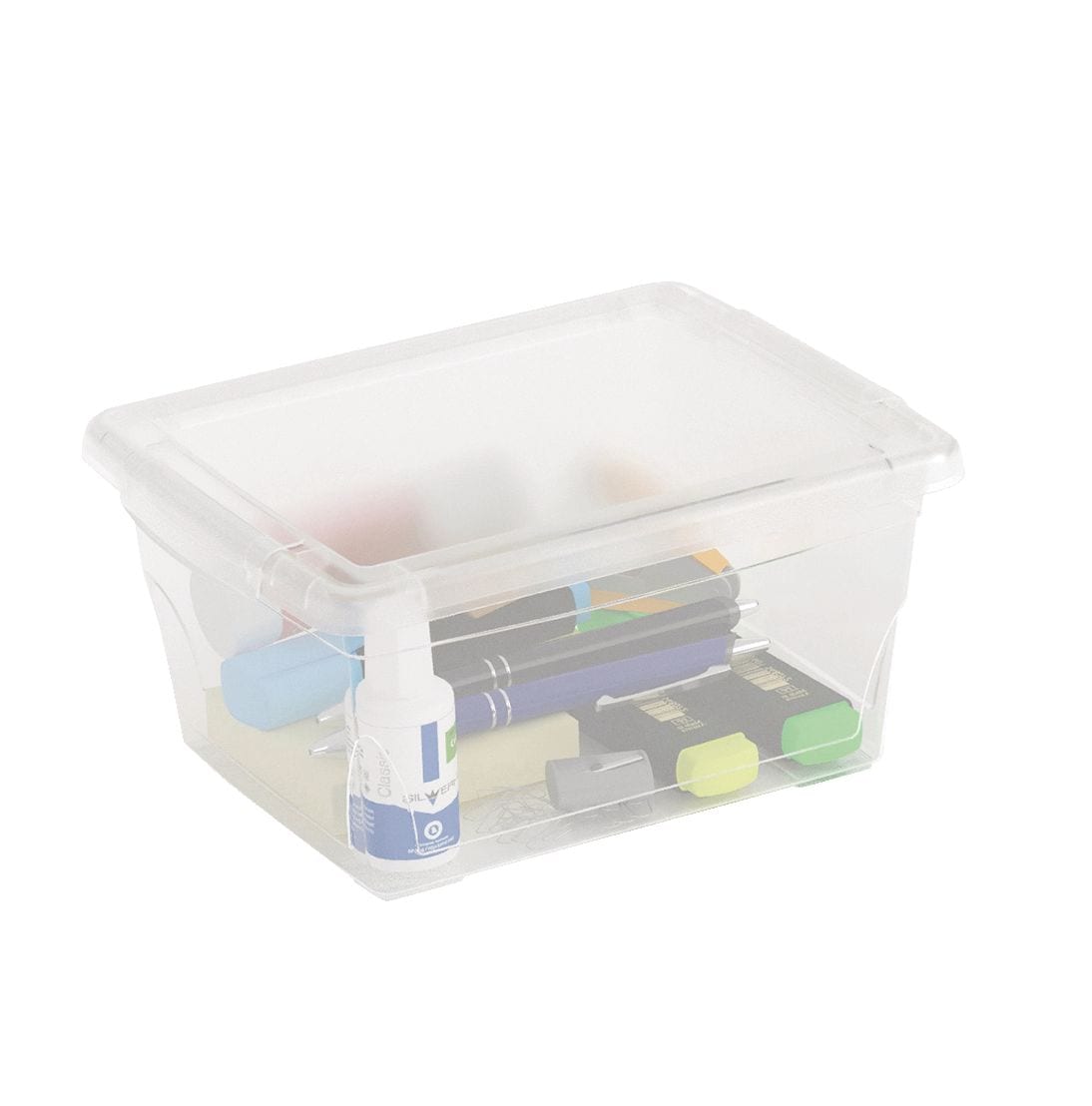 type A Clarity Transparent Storage Box with Lid, 2-L R4T6 - product image 2