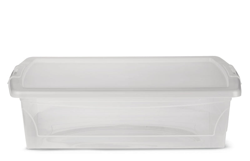 type A Clarity Transparent Storage Box with Lid, 25-L H0I1
